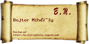 Bojtor Mihály névjegykártya